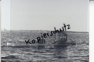 S 170 Unterseeboot HAI Bundesmarine Einlaufen MStp Kiel Foto 10x15cm