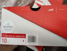 New ALTRA Women's Lone Peak All-Weather Low Black/Blue 10