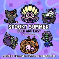 Malbuch FüR Erwachsene & Kinder - Sommer & Halloween Motive - Einfaches Ausmalen