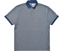 Callaway Opti-Dri Men's Size LT Blue Textured Short Sleeve Golf Polo Shirt Large