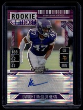 2024 Contenders Optic Dwight McGlothern Rookie Ticket Auto Purple Pulsar /21