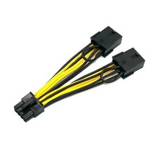 Dual PCIe 8Pin to CPU 8Pin Power Cable for NVIDIA TESLA K80 P40 P100 (12.5CM)