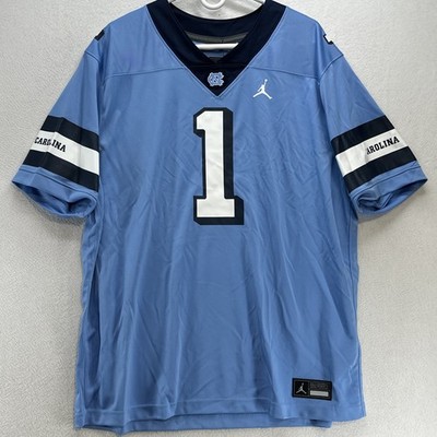 UNC North Carolina Tar Heels Nike Blue #1 Football Jersey Sz XL Blue NWT