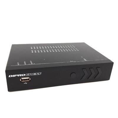 DiProgress DPT220HD DVB T2 Doppel Tuner Decoder schwarz Digitalempfänger fortsch