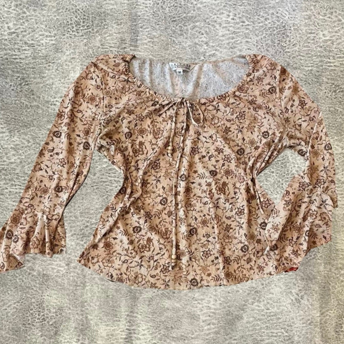 Vintage Floral Blouse Womens John Paul Richard