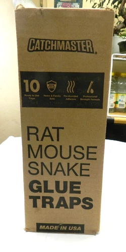 Catchmaster Rat, Snake and Mouse Traps, Box 10Pk, Large Bulk Glue Rat Traps - product listing photo