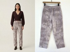 Free People Madison Cargo Utility Pant sz 26 We the Free Purple Tie Dye inv11