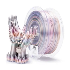 ZIRO 3D Printer Filament, Shiny PLA Fast Gradient Color Change, Glossy Color ...