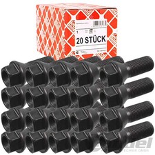 20x FEBI RADSCHRAUBE RADBOLZEN STAHL-/ALUFELGEN für RENAULT CLIO KANGOO SCENIC