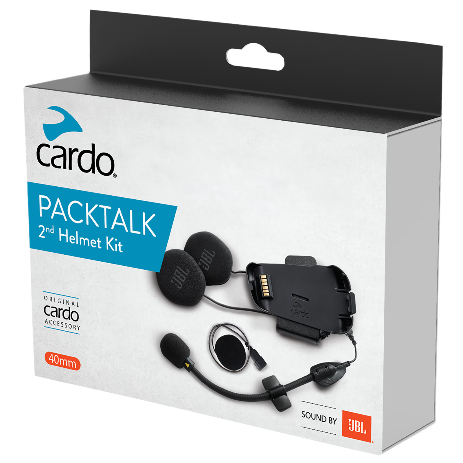 Cardo Packtalk 2nd Helmet JBL Kit Intercom Motorbike Motorcycle - Bold / Black