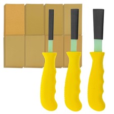 3 Dura-Gold Contour Radius Hand Sanding File Block Sticks, Hook & Loop Sandpaper