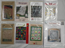 VTG Lot of 7 Quilt Block Patterns Rodeo Stars Primitive Patchwork Flower Bonnet