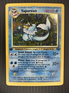 英語版初期 ポケモンカード Vaporeon holo 1st Edition 英語版初期