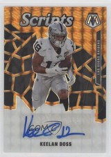 2020 Panini Mosaic Scripts Orange Prizm Keelan Doss #S8 Auto 1p5