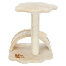 Vitoria Plush Sisal 17" Cat Scratching Post W/ Platform Beige