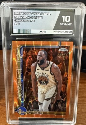 2025-26 Topps Chrome Update Draymond Green Orange RayWave  /25 Warriors MPE 10