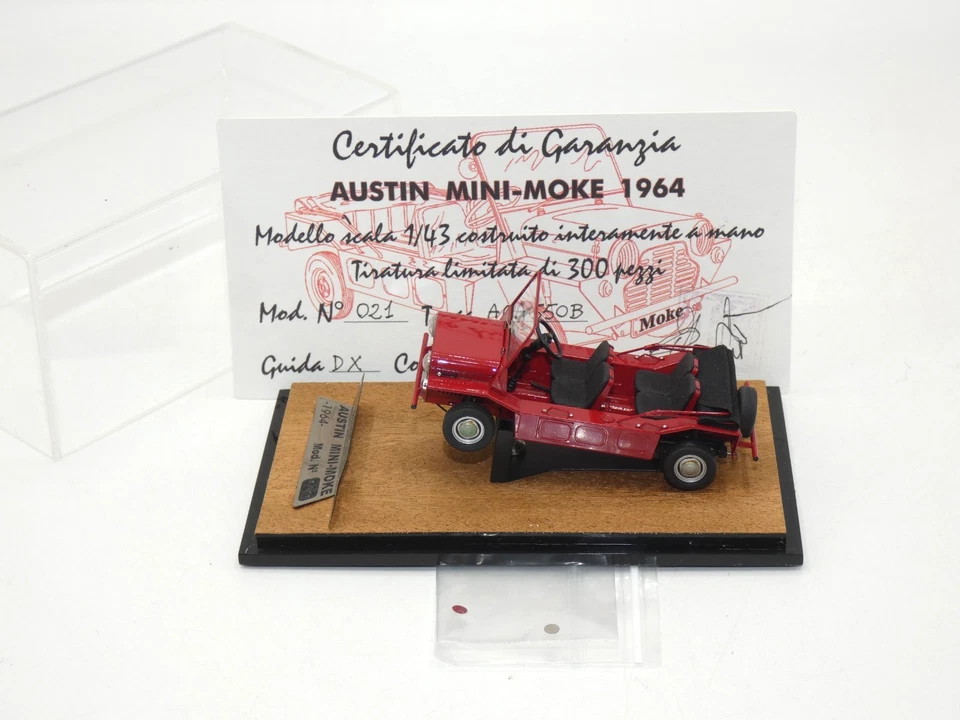 Klaxon klavon di Piero Fava Austin Mini-Moke ,serie lim 21/300 perfetta 1/43 - Immagine 4 di 4