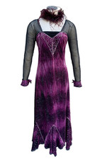 Purple/Black Ballroom Dance Competition Show Dance Dress Size 8-10 Cup size C/D