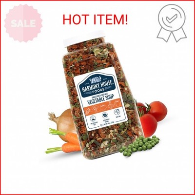 Harmony House Premium Vegetable Soup Mix - Dehydrated Vegetables for Cooking, Ca