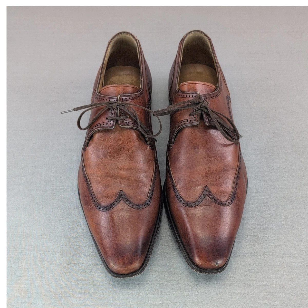 Magnanni Brown Wingtip Dress Shoes for Men for sale | eBay display picture 1