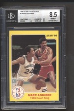 1986 Star Court Kings Basketball Mark Aguirre #1 BGS 8.5 MAVERICKS NM-MT+