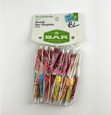 The Bar Colorful Cocktail Party Umbrellas Brand New Sealed