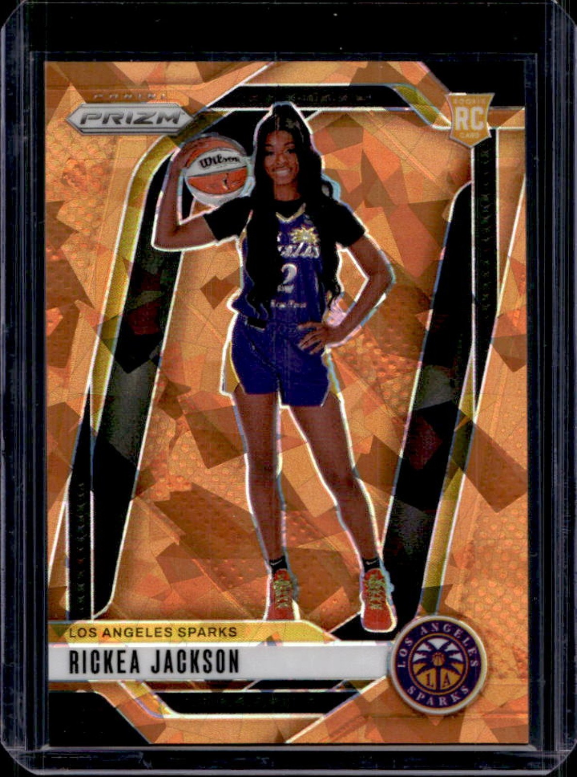 2024 Panini WNBA Prizm Rickea Jackson RC Orange Ice Rookie #144 Sparks
