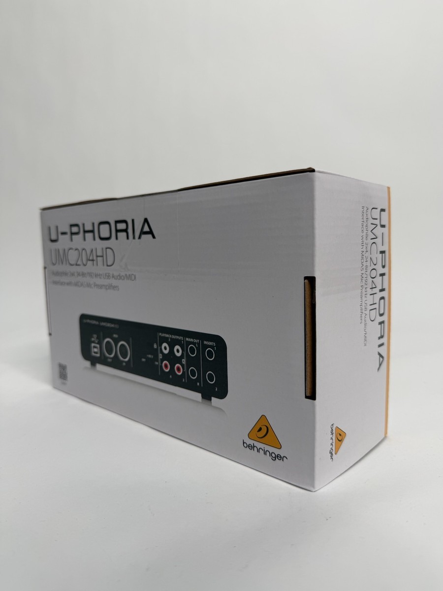 Behringer U-PHORIA UMC204HD Behringer U-Phoria UMC204HD 2x4 USB