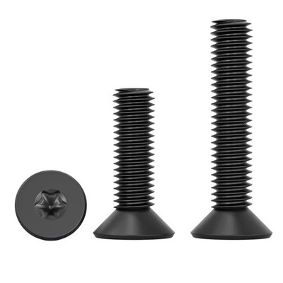 M6x16mm Senkkopfschrauben Edelstahl V2A Schwarz 20 Stück