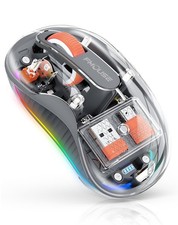 Creative Transparent Wireless Mouse, Dual Bluetooth  2.4GHz for Multi Device...