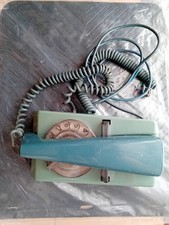 Vintage BT Trimphone Green Rotary Dial Telephone Retro 1970s Untested