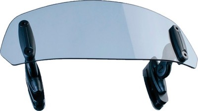 Puig Multi Adjustable Clip On Windshield Visor Clear 100x315mm 6375W