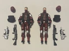 G.I. Joe Lot Of 2 - Resolute Cobra Officer Red Troopers 3.75” Loose Figures
