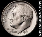 1961 Roosevelt Dime- Silver- Choice Gem Brilliant Uncirculated Luster #J3545