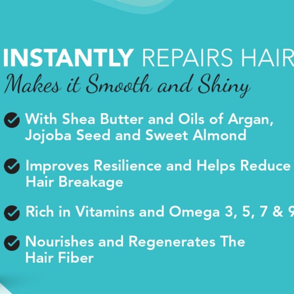 Arganicare Organic Argan Oil Shea Butter Damaged Hair Treatment Serum 3.4oz NEW