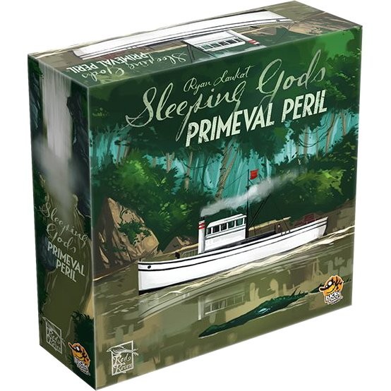Sleeping Gods Primeval Perils jeu de société extension Lucky Duck Games coopératif