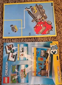 2 Lego Creators set  7347 Highway Pickup and car Instruction Manual