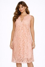 Ming Wang $235 Delicate Floral Lace Sheath Dress Size XL New With Tags NWT