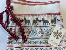 NWT PJ SALVAGE Fair Isle Dogs Hearts Ultra Soft Lounge Pajama Pants LARGE