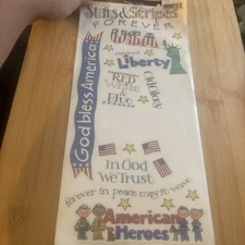 Vtg Me & My Big Ideas Patriotic Sayings Stickers American Heroes Liberty Stars