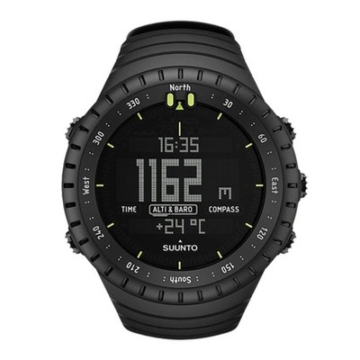 SUUNTO Core All Black Outdoor Sports Watch Resistant Altimeter 3 ATM Water