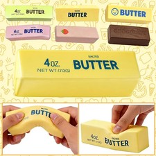 Soft Silicone Food Squishy Toy Butter Chocola...