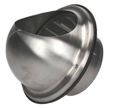 100-200mm Air Ejector Stainless Steel Duct Cap Semicircular Outside Box Cover