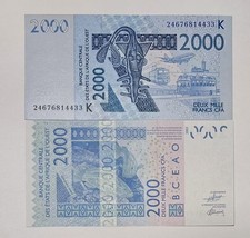 West African State 2024 Senegal K 2000 Francs P 716 K New UNC Banknote