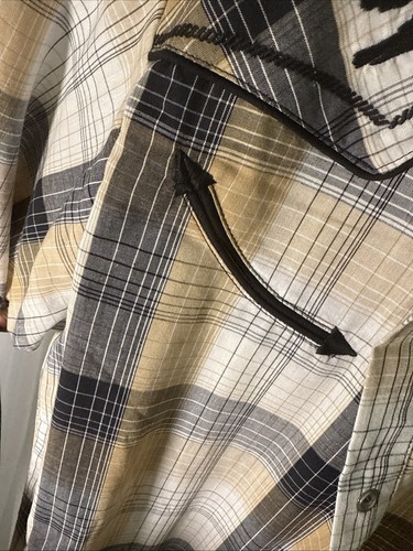 Roper Vintage Style Boy's XL 16-18 Long Sleeve Horse Border Western Snap Shirt - Picture 10 of 17