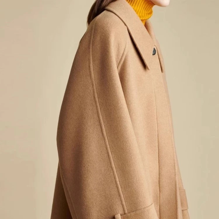 Nuevo Abrigo Largo Doble Cara THE ROW Mujer Lana Cachemira Otoño Invierno Foto 3 de 4