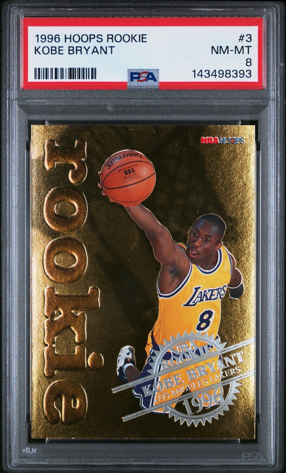 1996-97 NBA Hoops - Nba Rookie Kobe Bryant #3 (RC)