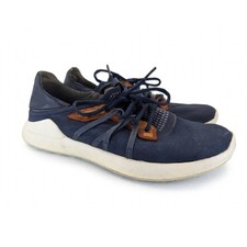 OluKai Kapalua Mens 10 Trench Blue Spikeless Golf Shoes Water Repellent Good