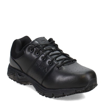 Fila Men's Memory Breach Work Slip Resistant Steel Toe Low Walking Shoe, Black,