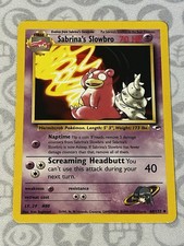 Pokémon TCG Sabrina's Slowbro Gym Heroes Card 60/132 Regular MP on eBay